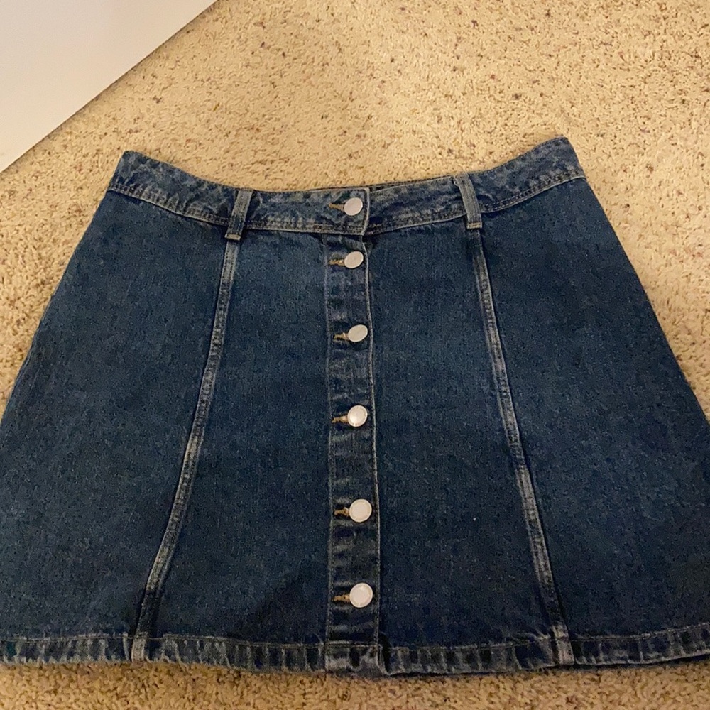 Size 10 Button Down Denim Skirt